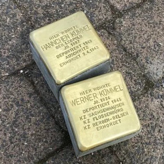 Stolpersteine von Hannchen und Werner Kümmel