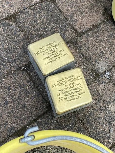 Stolpersteine von Hannchen und Werner Kümmel