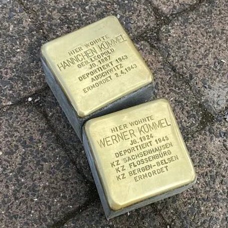 Stolpersteine von Hannchen und Werner Kümmel