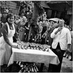 Ein Bild der Kirmes im Jahre 1954